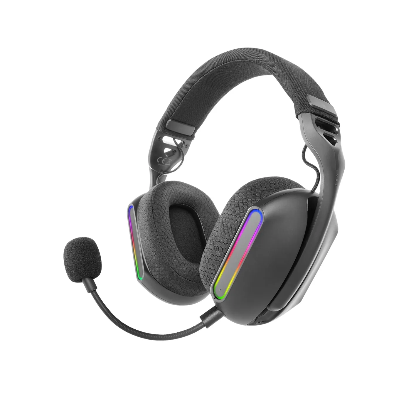 Mars Gaming MHW-Pro, Auriculares Gaming Inalámbricos ARGB Flow, Sonido 3D Envolvente…