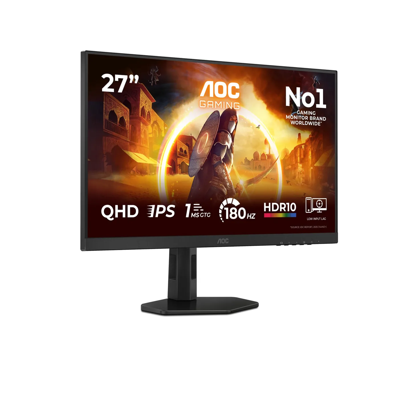 AOC Gaming Q27G4XF - Monitor QHD de 27 Pulgadas, 180 Hz, Plano, 0,5 ms, FreeSync…