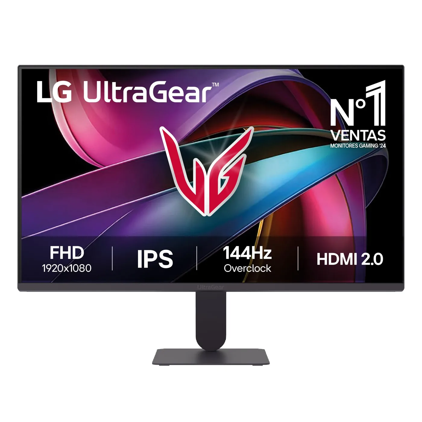 LG Monitor Gaming Ultragear 24G411A-B - 24'', IPS, 144Hz, 1 ms, Morado