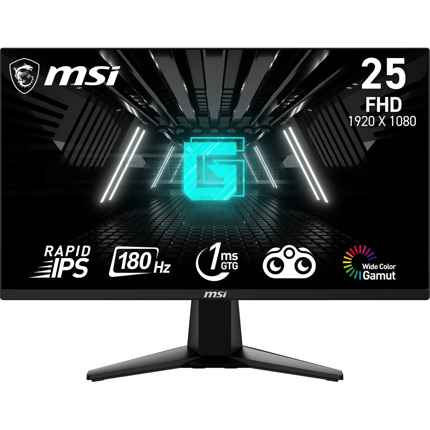 MSI G255F - Monitor Gaming de 24.5", FHD (1920x1080), 180 Hz / 1ms, Adaptive-Sync,…