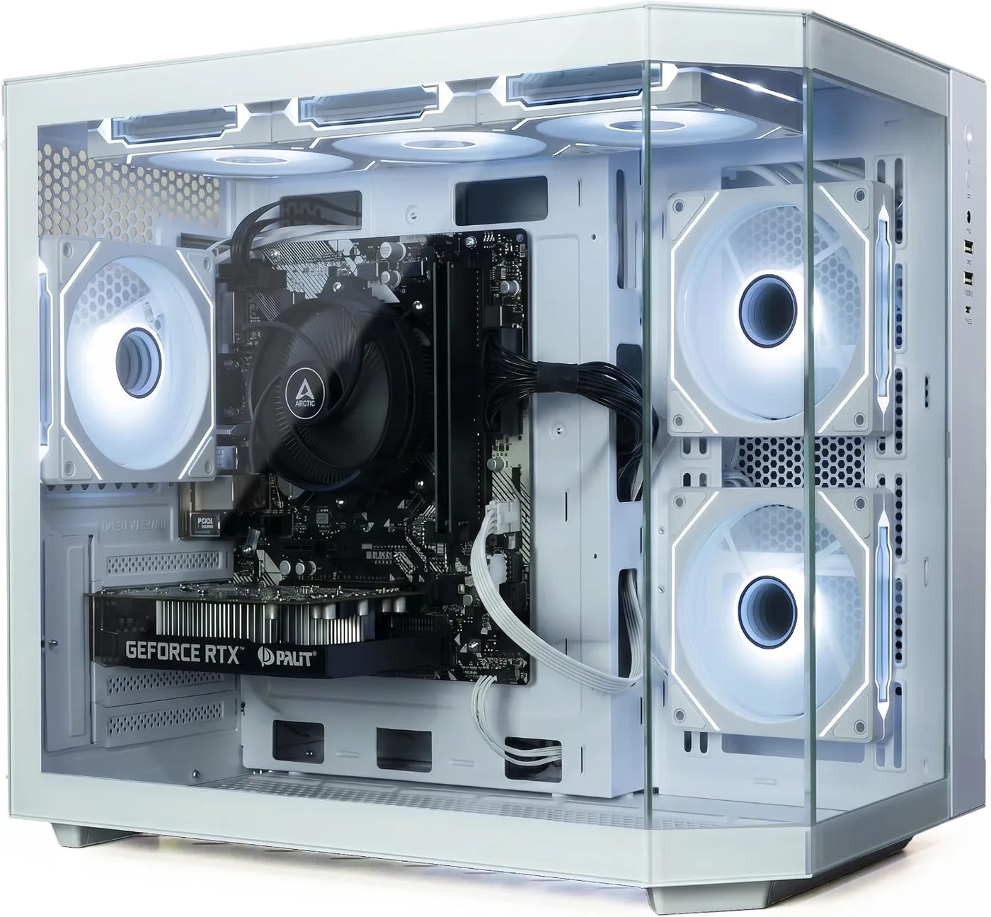 ionz PC para juegos - AMD Ryzen 5 5500, RTX 3050 tarjeta gráfica de 6 GB, 16 GB de…