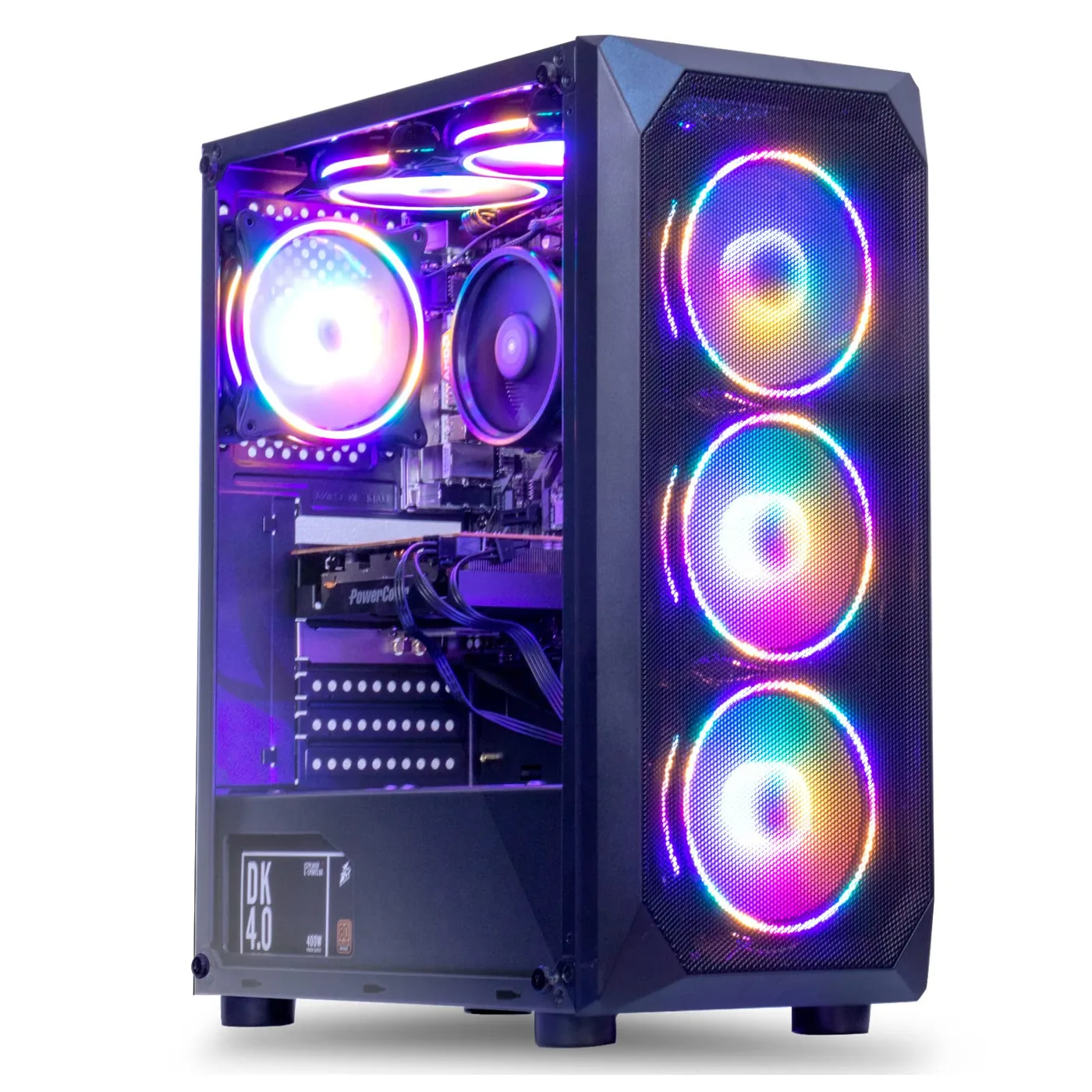 MXZ Ordenador PC para juegos R5 3600, RTX 2060, 16G DDR4, NVME 500G, A520,…