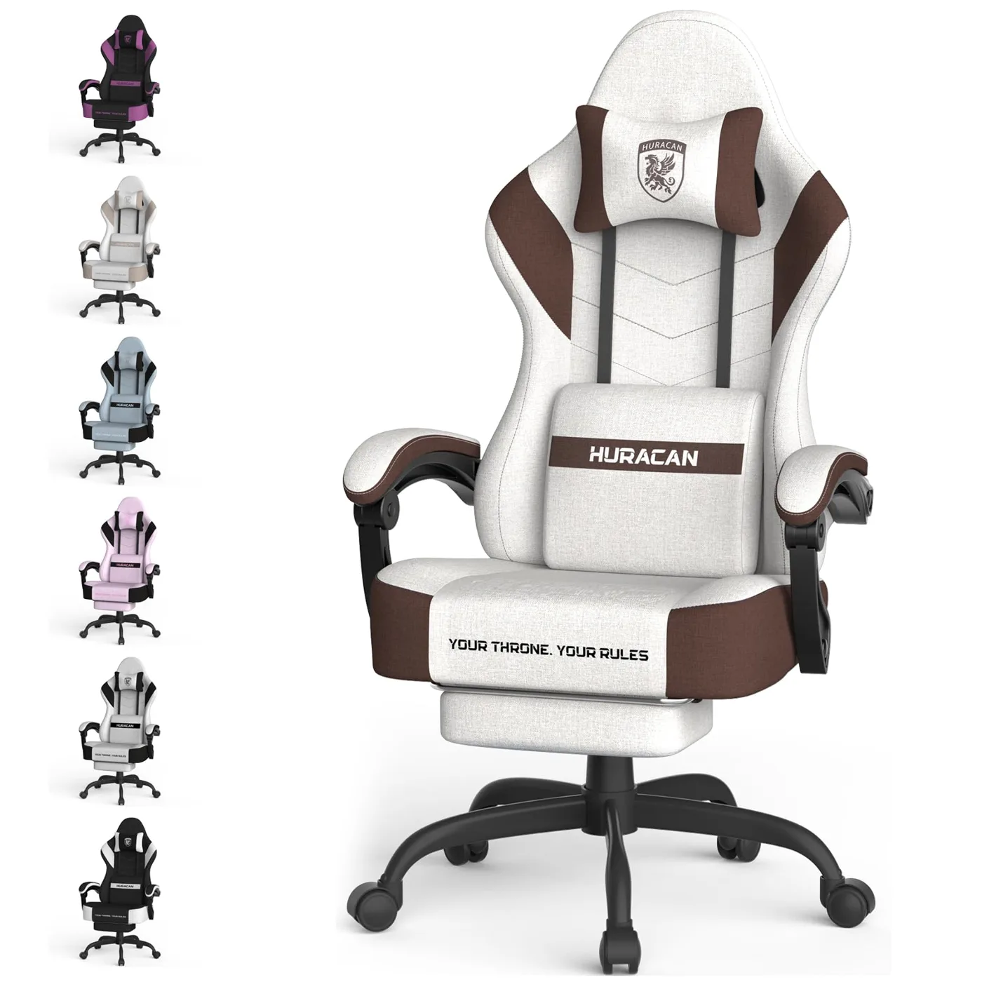 Huracan Silla Gamer Ergonómica con Función de Masaje, Appui-Cabeza y Reposapiés, Silla…