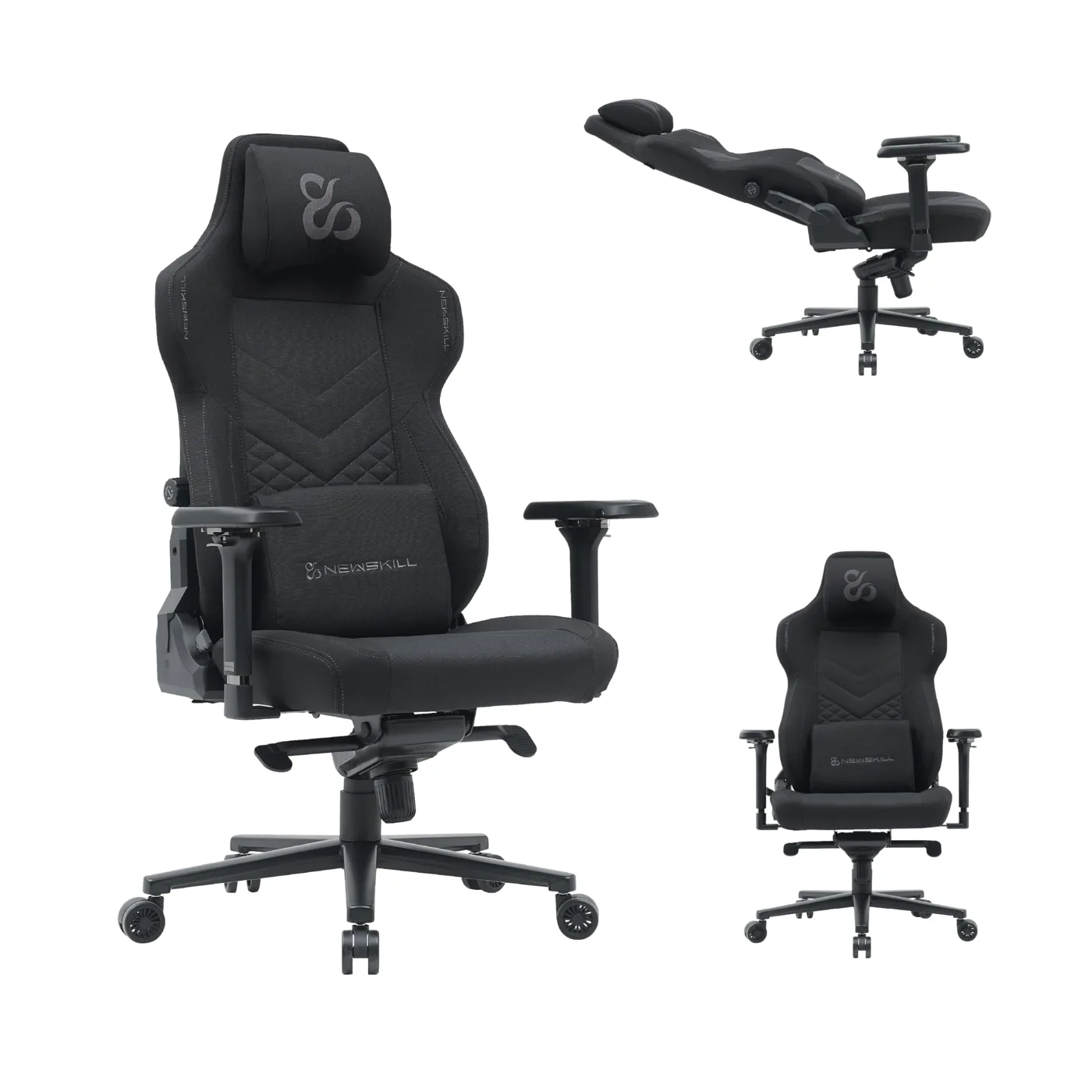 NEWSKILL Banshee Pro Silla Gaming Reclinable 180° Reposabrazos 4D Negra