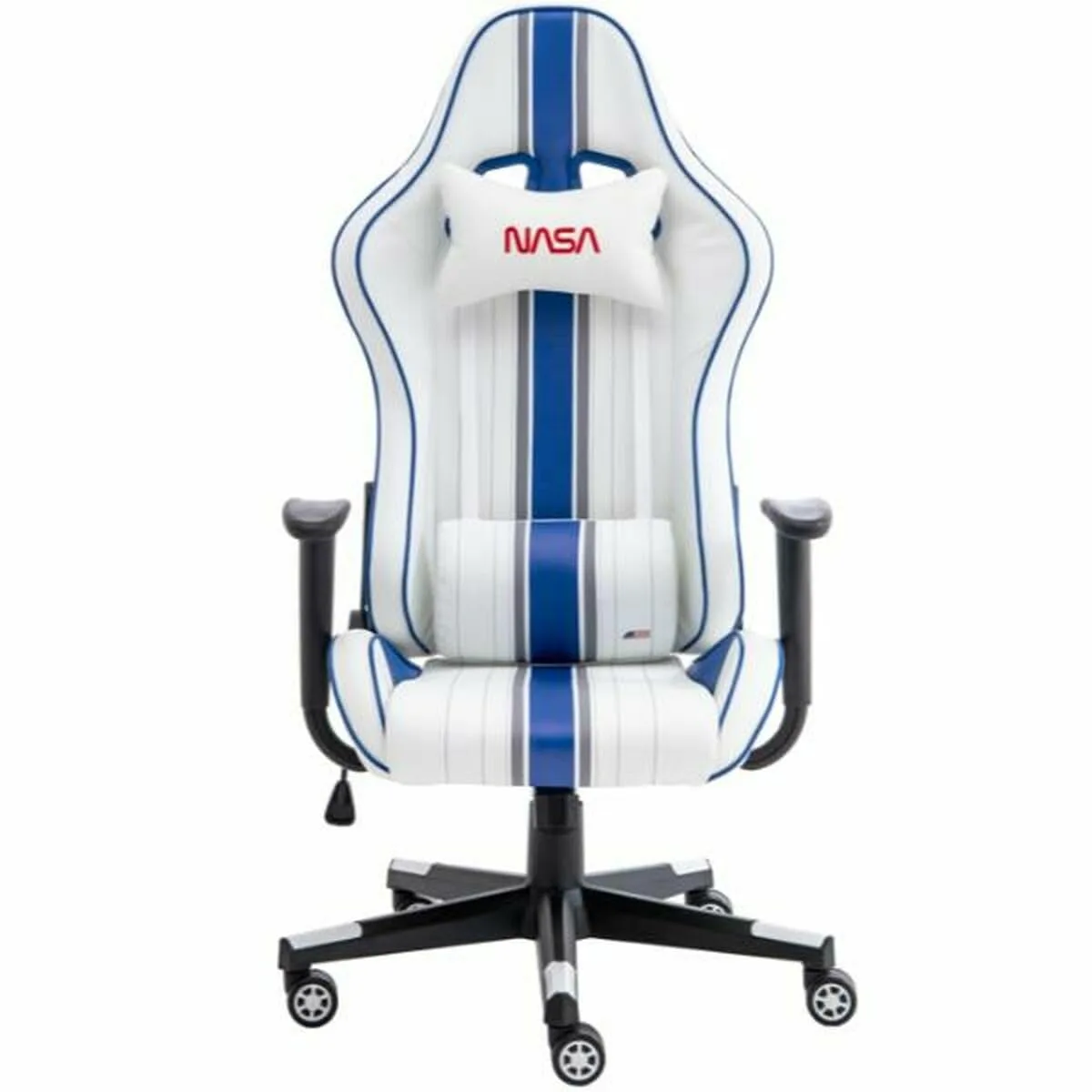 NASA AT012BIS-WB Silla Gaming Ergonómica Con Asiento Acolchado y Soporte Lumbar, Silla…