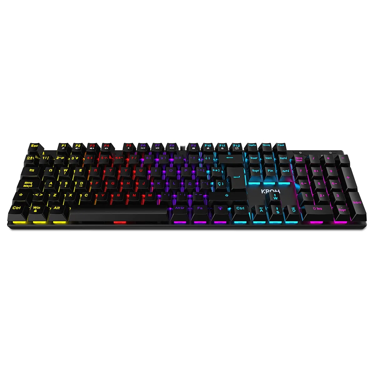 KROM KASIC – Teclado mecánico Gaming RGB con switches Rojos, Layout español,…