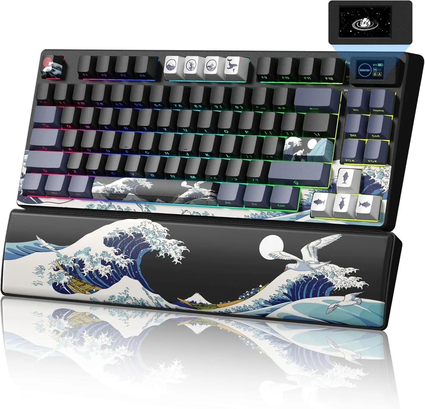 SK80 Pro Teclado mecánico 75%, Teclado Gaming, 3 Modos